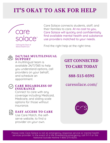 Care Solace information English