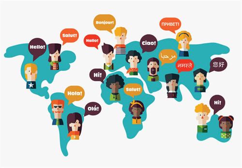 world map people saying "Hi" in different languages