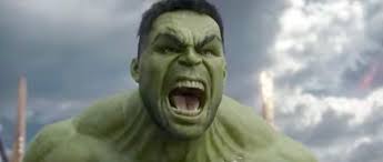 The hulk angry